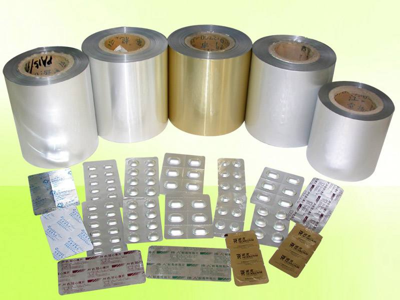 Printing aluminium foil
