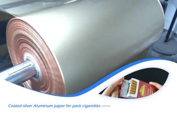 coated silver Aluminum paper for pack cigarettes