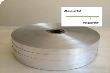 Aluminum-plastic composite foil tape for communication shielding